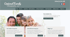 Desktop Screenshot of optimalfamilychiropracticllc.com