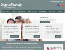 Tablet Screenshot of optimalfamilychiropracticllc.com